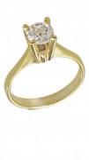 Δαχτυλίδι Χρυσό 14 Καράτια Με Λευκό Ζιργκόν Swarovski D010