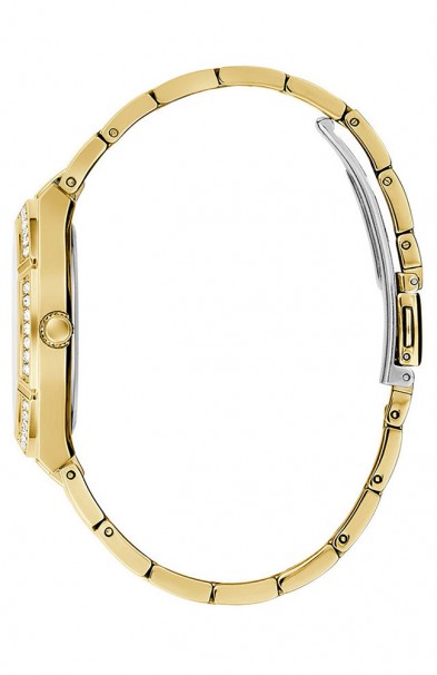 GUESS Crystals Gold Stainless Steel Bracelet GW0033L2 