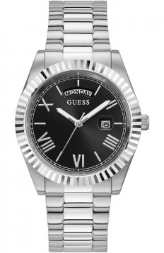 GUESS Connoisseur Silver Stainless Steel Bracelet GW0265G1