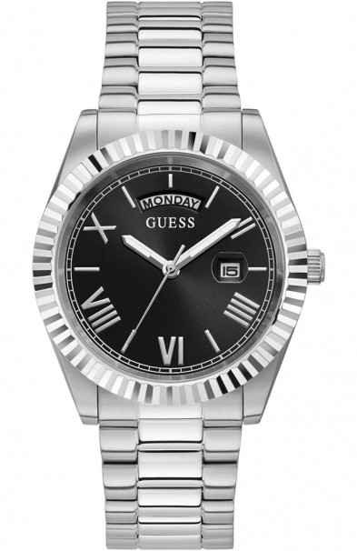 GUESS Connoisseur Silver Stainless Steel Bracelet GW0265G1 