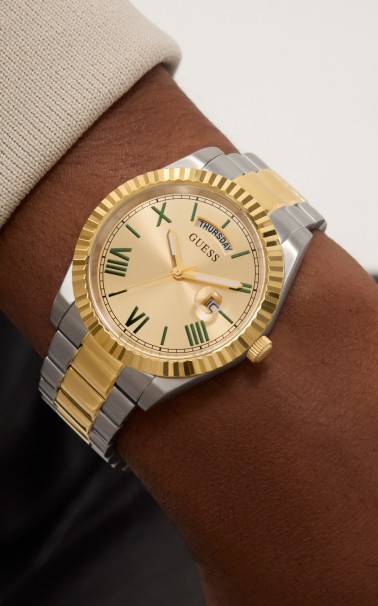 GUESS Connoisseur Two Tone Stainless Steel Bracelet GW0265G14 