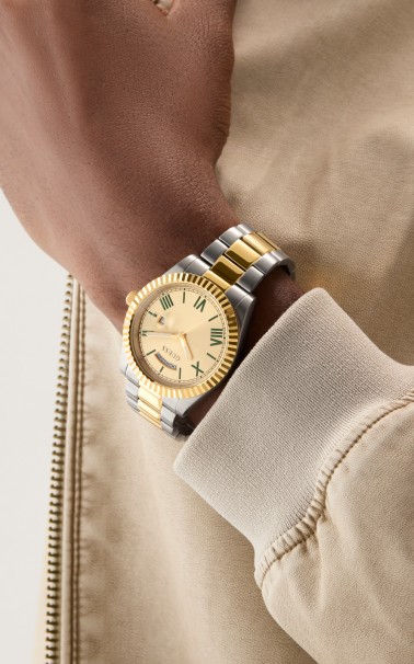 GUESS Connoisseur Two Tone Stainless Steel Bracelet GW0265G14 