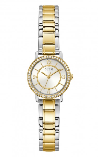 GUESS Melody Crystals Two Tone Stainless Steel Bracelet GW0468L4 