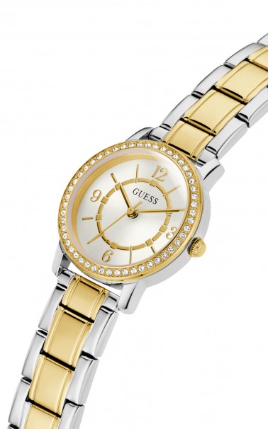 GUESS Melody Crystals Two Tone Stainless Steel Bracelet GW0468L4 