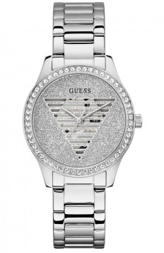 GUESS Lady Idol Crystals Silver Stainless Steel Bracelet GW0605L1