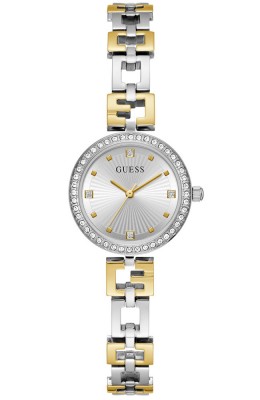 GUESS Lady-G Crystals Two Tone Stainless Steel Bracelet GW0656L1