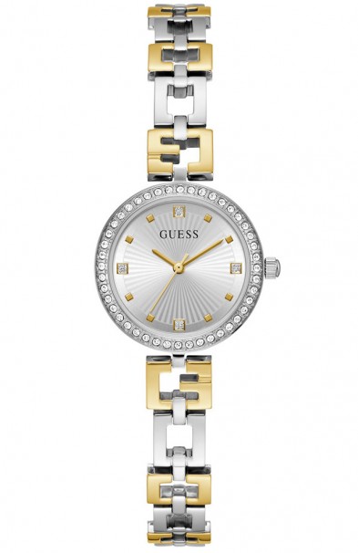 GUESS Lady-G Crystals Two Tone Stainless Steel Bracelet GW0656L1 