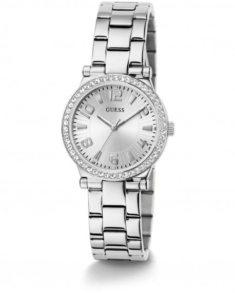 GUESS Fawn Crystals Silver Stainless Steel Bracelet GW0686L1 