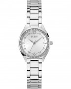 GUESS Charlotte Crystals Silver Stainless Steel Bracelet GW0767L1