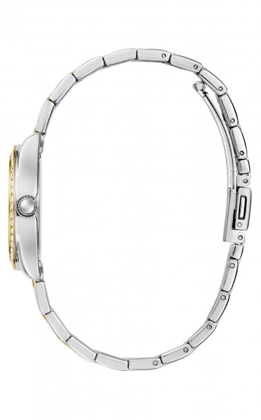 Ρολόι GUESS Mini Luna Crystals Two Tone Stainless Steel Bracelet GW0841L2 
