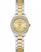 Ρολόι GUESS Mini Luna Crystals Two Tone Stainless Steel Bracelet GW0841L2