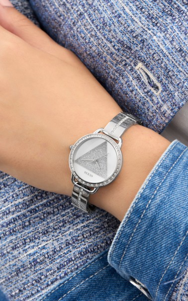 GUESS TRI BELLINI Zircons Stainless Steel Bracelet GW0914L1 