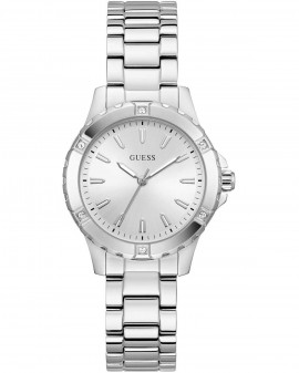 GUESS Mist Crystals Silver Stainless Steel Bracelet GW0948L6