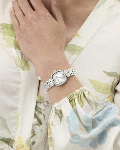 GUESS Hazel Crystals Silver Stainless Steel Bracelet GW1018L1 