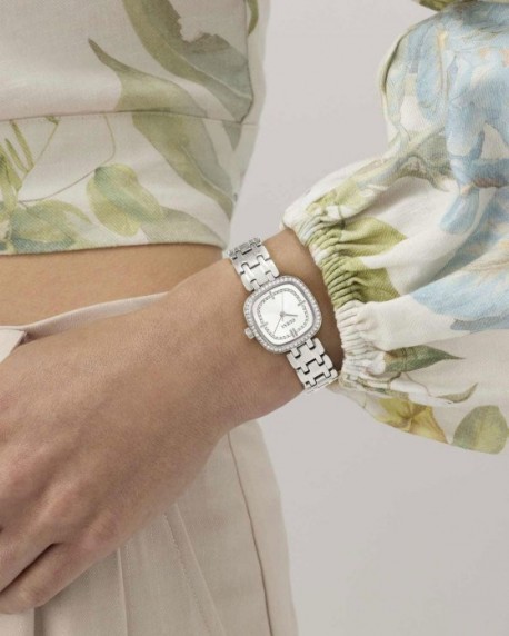 GUESS Hazel Crystals Silver Stainless Steel Bracelet GW1018L1 