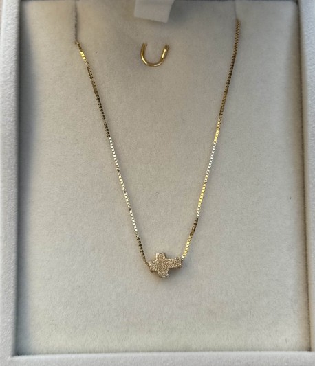 Σταυρός Με Αλυσίδα Χρυσός, 14 Καράτια oro2626 