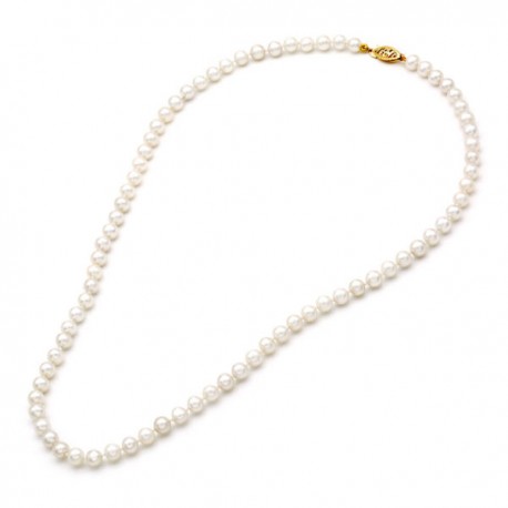 Κολιέ Mε Mαργαριτάρια Fresh Water Pearl,Χρυσό 14 Καρατίων oro1584 