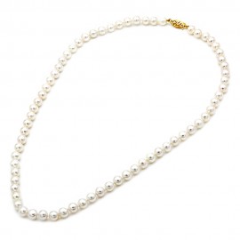 Κολιέ Mε Mαργαριτάρια Fresh Water Pearl,Χρυσό 14 Καρατίων oro1586