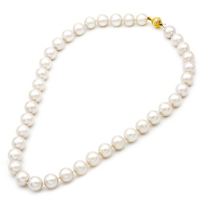 Κολιέ Mε Mαργαριτάρια Fresh Water Pearl Χρυσό 14 Καράτια oro1563