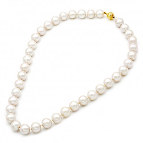 Κολιέ Mε Mαργαριτάρια Fresh Water Pearl Χρυσό 14 Καράτια oro1563 