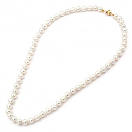 Κολιέ Mε Mαργαριτάρια Fresh Water Pearl 6,5-7,0MM ,Χρυσό 14 Καρατίων 110425 