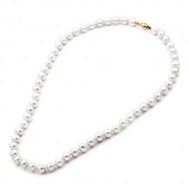 Κολιέ Mε Mαργαριτάρια Fresh Water Pearl 7,0-8,0MM ,Χρυσό 18 Καρατίων 110947