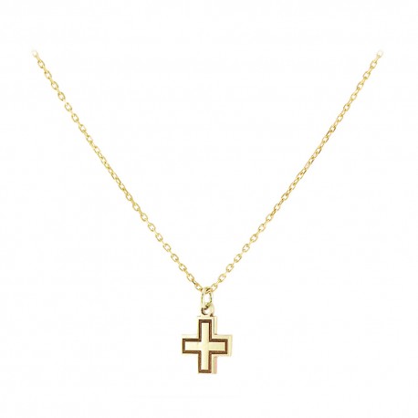 Σταυρός Με Αλυσίδα Xρυσό 9 Καράτια oro1643 