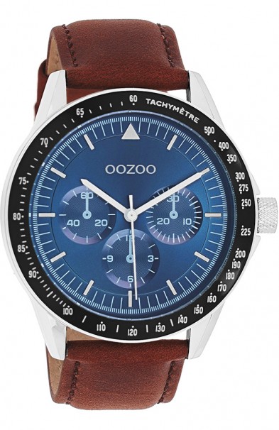 OOZOO Timepieces Brown Leather Strap C11110 