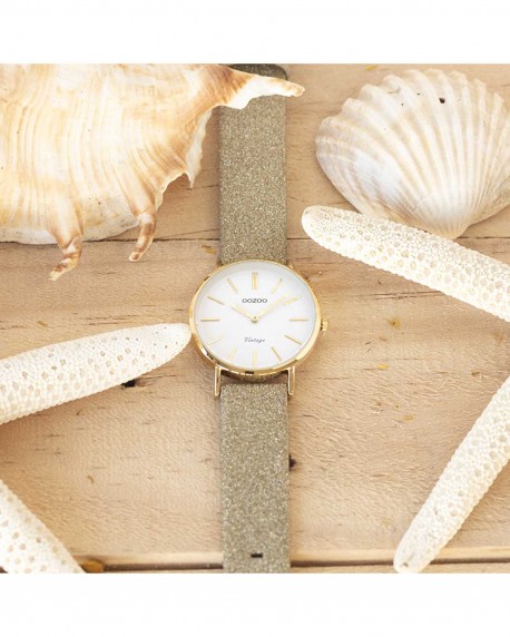 OOZOO Vintage Gold Leather Strap C20156 