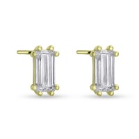 Σκουλαρίκια Χρυσά 14 Καράτια Με Ζιργκόν oro2927