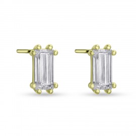 Σκουλαρίκια Χρυσά 14 Καράτια Με Ζιργκόν oro2927