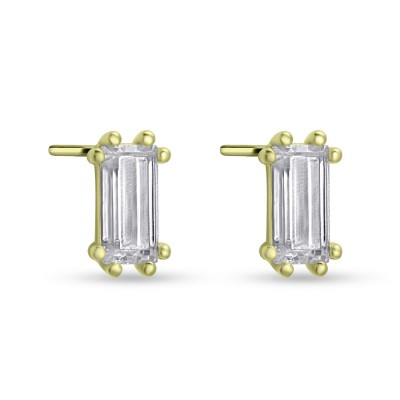 Σκουλαρίκια Χρυσά 14 Καράτια Με Ζιργκόν oro2927