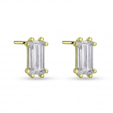 Σκουλαρίκια Χρυσά 14 Καράτια Με Ζιργκόν oro2927 