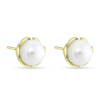 Σκουλαρίκια Χρυσά 14 Καράτια Με Μαργαριτάρια 7-7,5 mm oro2921