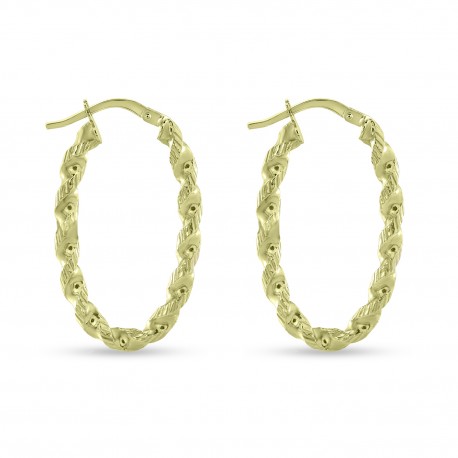 Σκουλαρίκια Κρίκοι Χρυσά 14 Καράτια oro2910 