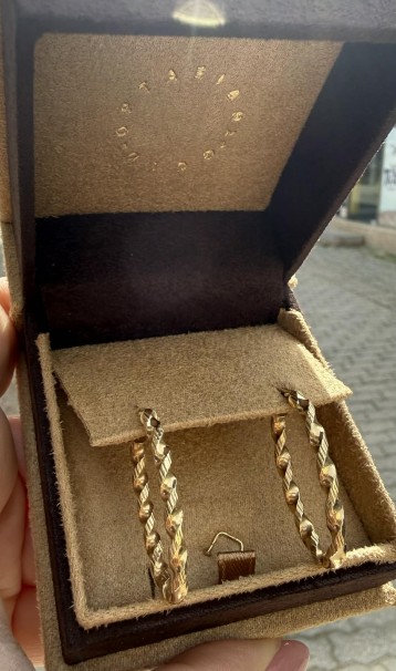 Σκουλαρίκια Κρίκοι Χρυσά 14 Καράτια oro2910 