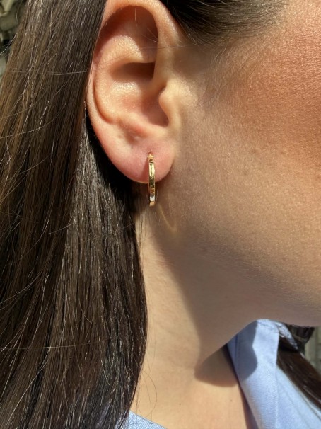 Σκουλαρίκια Κρίκοι Χρυσά 14 Καράτια oro2909 