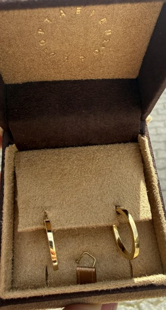 Σκουλαρίκια Κρίκοι Χρυσά 14 Καράτια oro2909 