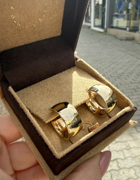 Σκουλαρίκια Κρίκοι Χρυσά 14 Καράτια oro2912 