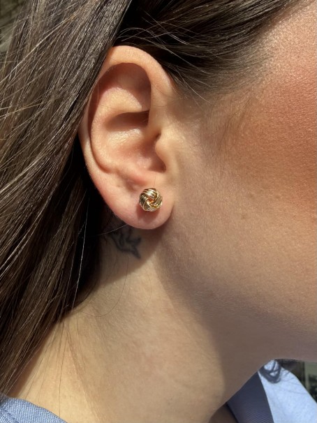 Σκουλαρίκια Χρυσά Κόμποι 14 Καράτια oro2925 