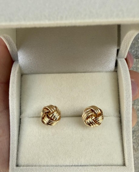 Σκουλαρίκια Χρυσά Κόμποι 14 Καράτια oro2925 