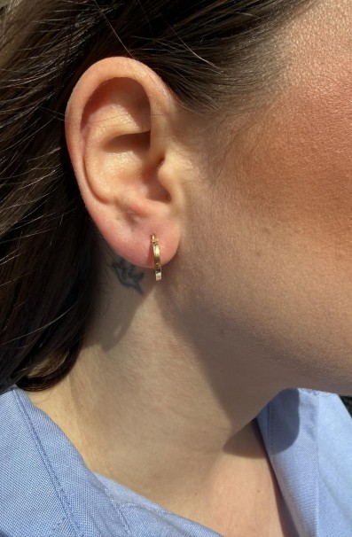 Σκουλαρίκια Κρίκοι Χρυσά 14 Καράτια oro2902 