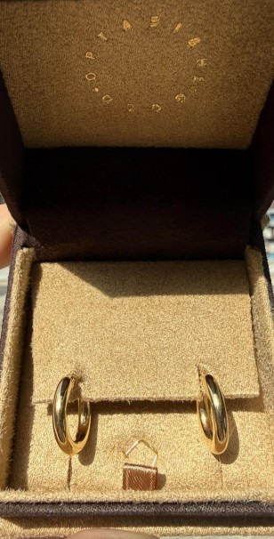 Σκουλαρίκια Κρίκοι Χρυσά 14 Καράτια oro2906 