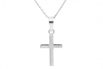 Σταυρός Με Αλυσίδα Λευκόχρυσό 14 Καράτια oro1849