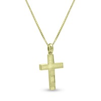 Σταυρός Με Αλυσίδα,Χρυσός,14 Καράτια oro2844