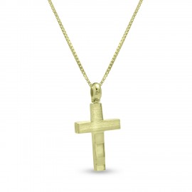 Σταυρός Με Αλυσίδα,Χρυσός,14 Καράτια oro2844