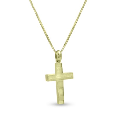Σταυρός Με Αλυσίδα,Χρυσός,14 Καράτια oro2844