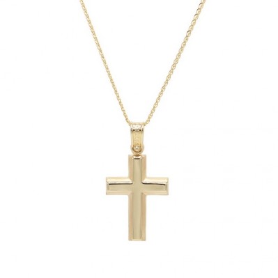 Σταυρός Ανδρικός Χρυσός 14 Καράτια Με Αλυσίδα oro796