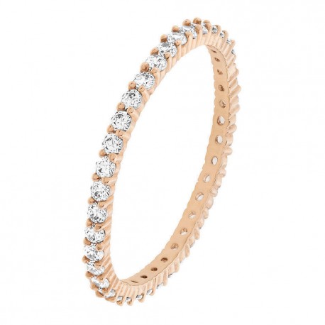 Swarovski Vittore Δαχτυλίδι Επιπλατινωμένο - Ροζ Χρυσό Με Λευκές Πέτρες 5095329 