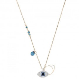 SWAROVSKI DUO:PENDANT EVIL EYE Κολιέ, Μάτι Επιπλατινωμένο-Ροζ Χρυσό 5172560